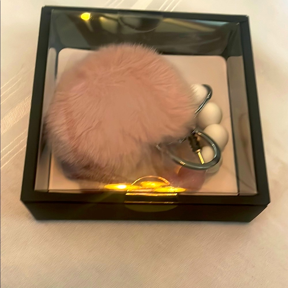 Damsel in Defense Pink Pom Beaded Arm Candy